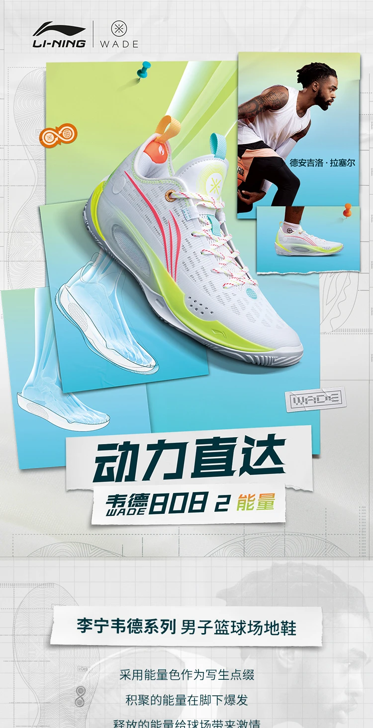 Li Ning Wade 808 2 On Court Men's Basketball Shoes