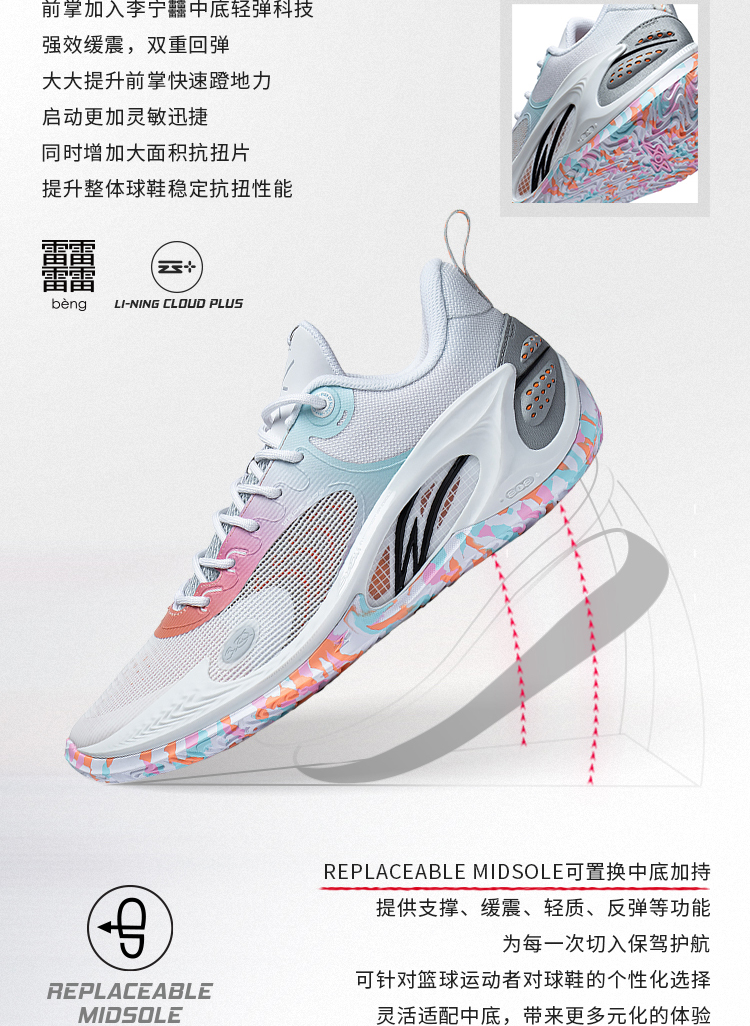 Li Ning Wade 808 3 Low Basketball Shoes